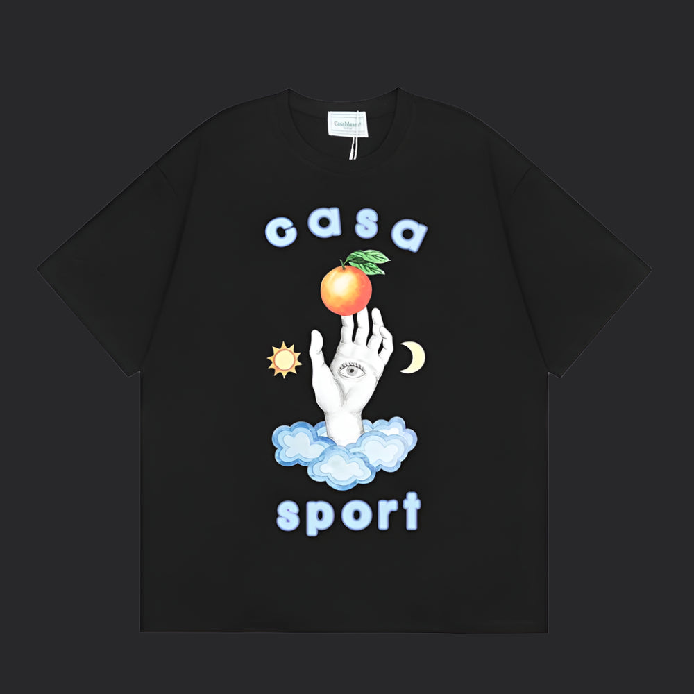 Casablanca Sport T-Shirt- Black