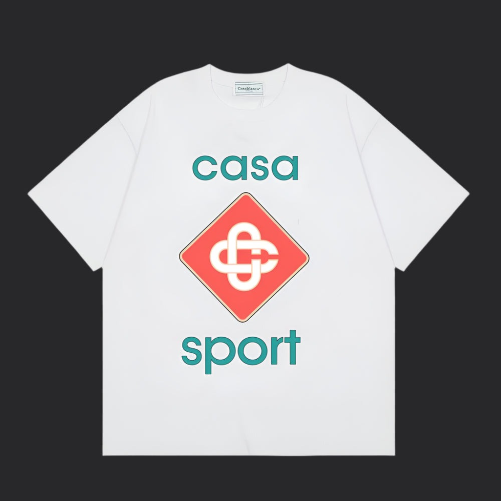 Casablanca Sport T-Shirt- White