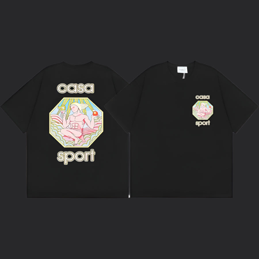 Casablanca Sport T-Shirt- Black