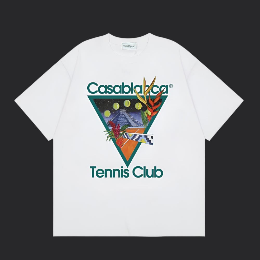 Casablanca Tennis T-Shirt- White
