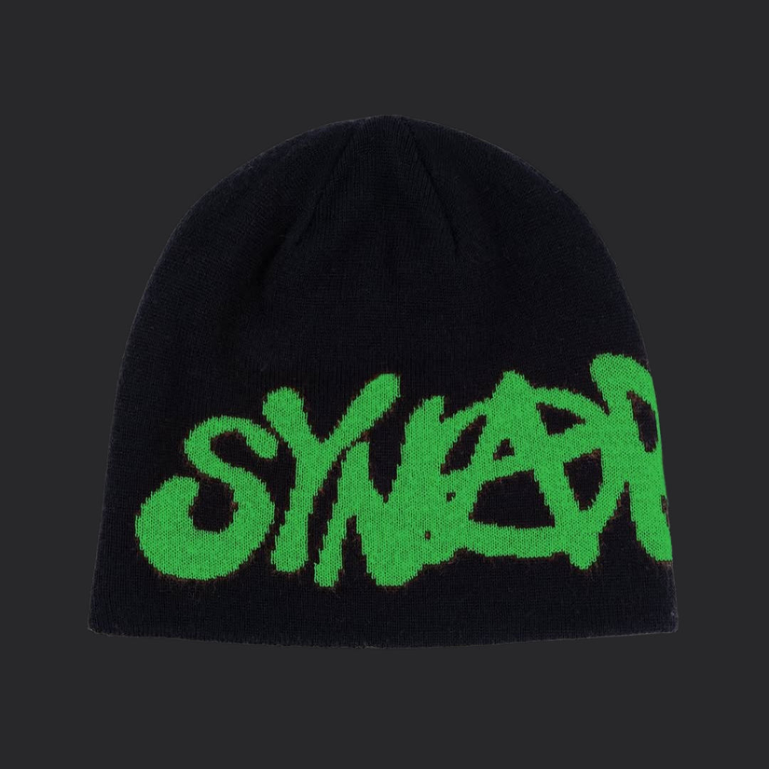 Reversible Synarchy Beanie- Black/Green