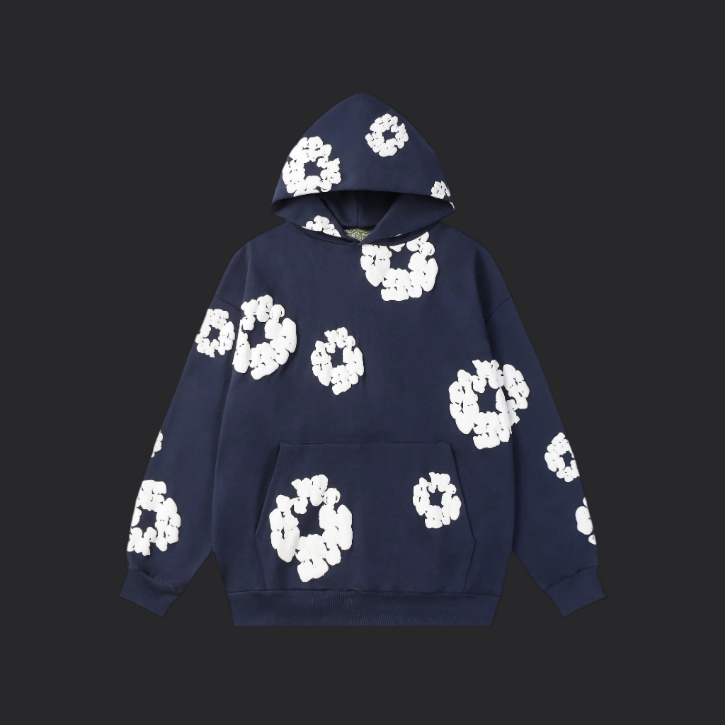 Denim Tears Hoodie- Navy Blue