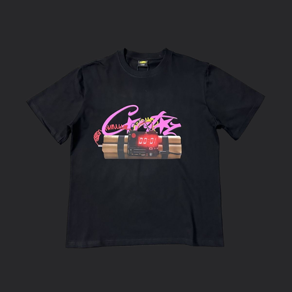 Corteiz "NO TIME 4 LUV" Tee- Black