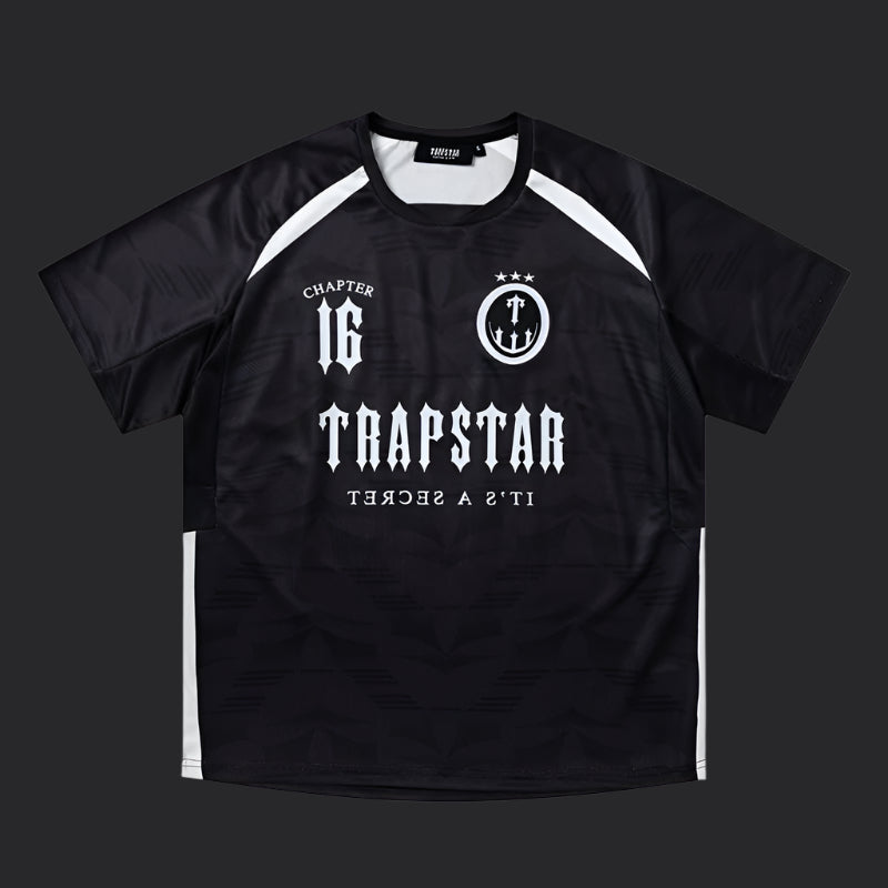 Trapstar London × Clavish Chapter 16 Football jersey- Black