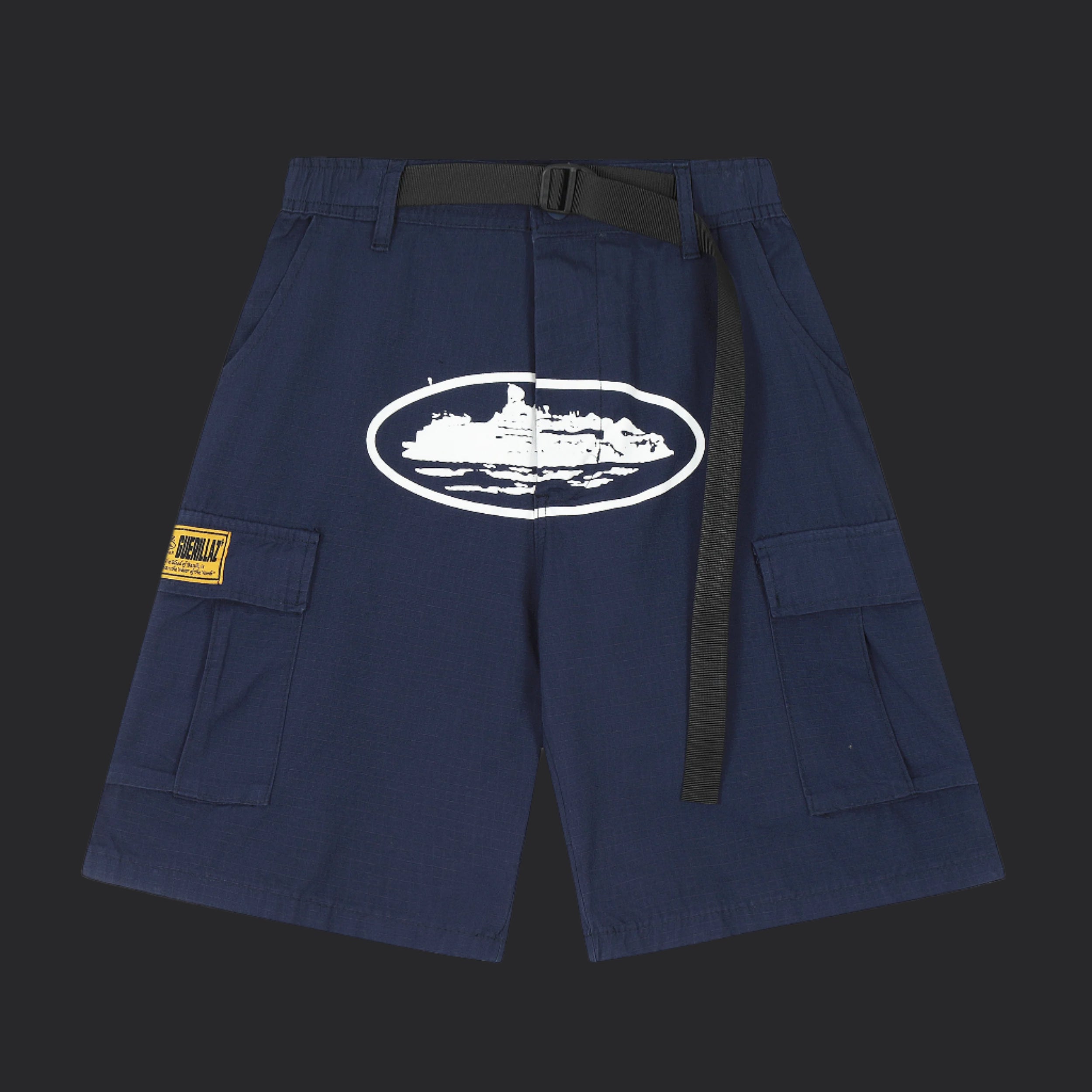 Corteiz Cargo Shorts- Navy Blue
