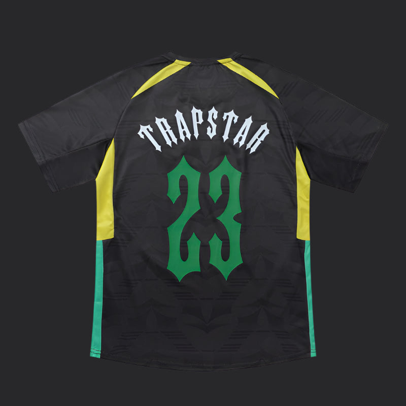 Trapstar Irongate Carnival Edition Football Jersey- Black/Green/Yellow