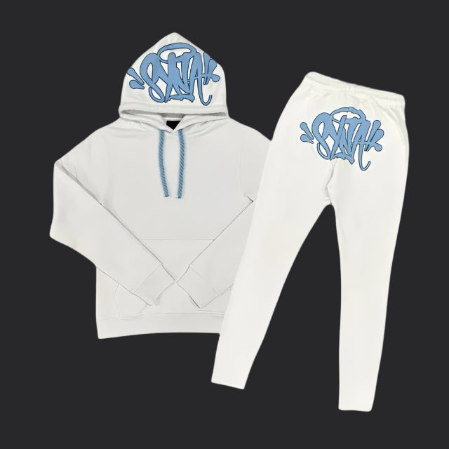 Syna World Logo Tracksuit- White/Blue