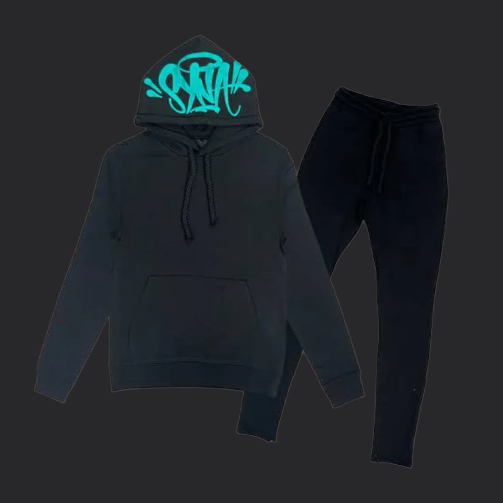 Syna World Logo Tracksuit- Black/Blue