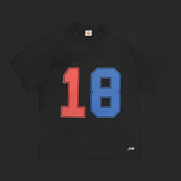 Corteiz HMP Mesh Panel Jersey- Black
