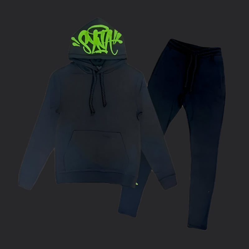 Syna World Logo Tracksuit- Black/Green