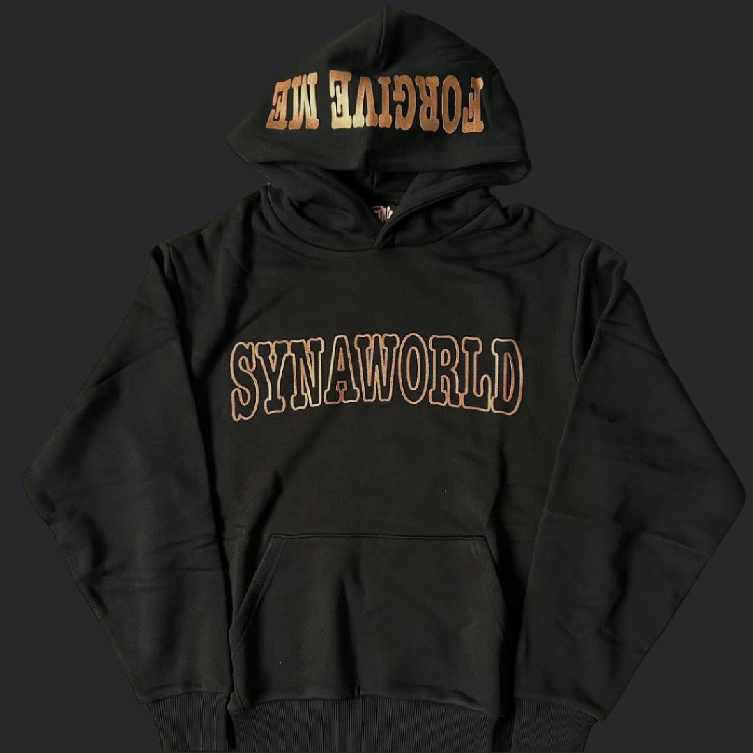 Syna World CRG Forgive Me Hoodie- Black / Rose Gold