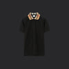 Burberry Cotton Polo Shirt- Black