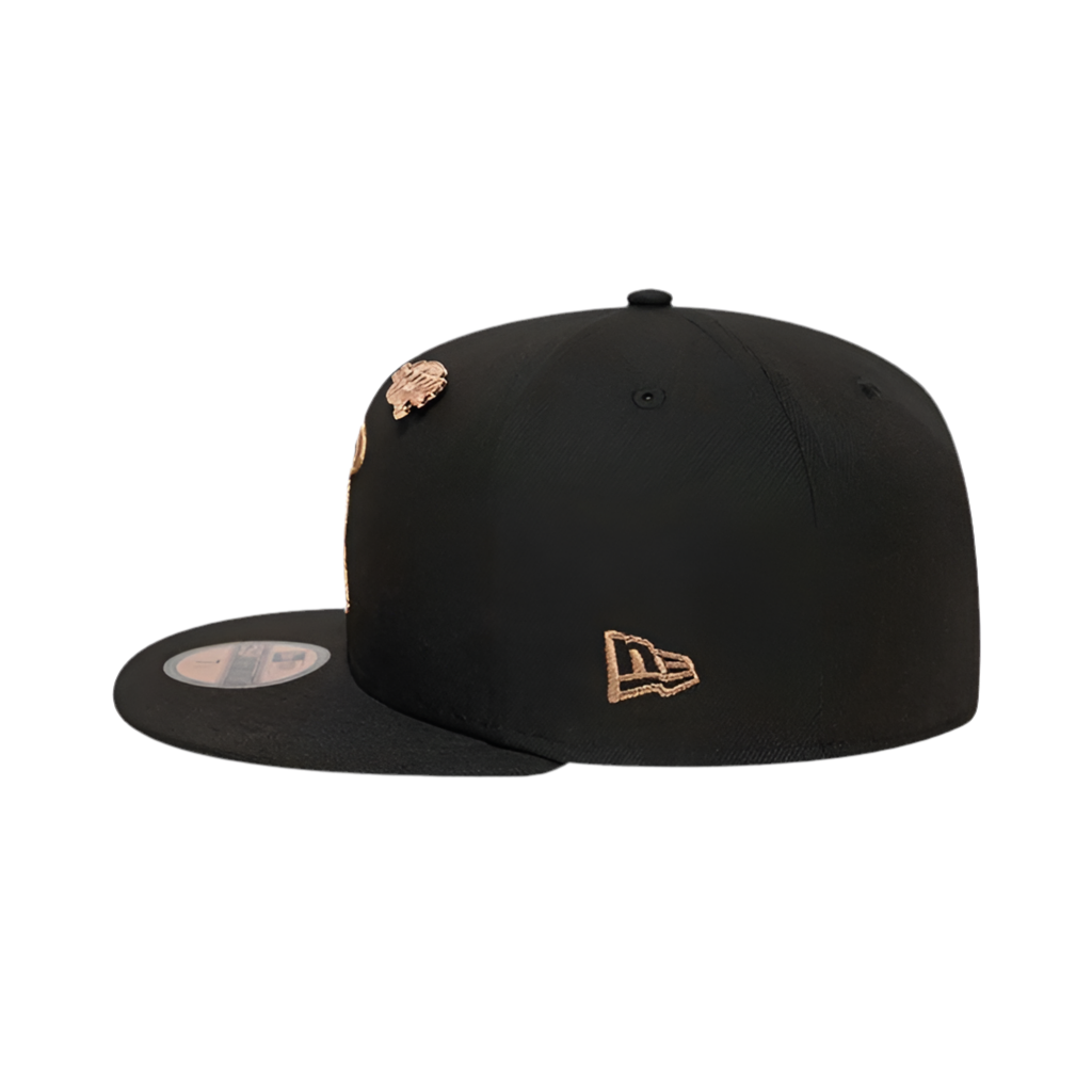 Syna World x New Era 9Fifty Snapback Cap - Black / Rose Gold