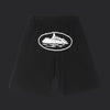Corteiz Alcatraz Shorts- Black/White
