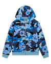 Denim Tears Blue Camo Cotton Wreath Zip Hoodie
