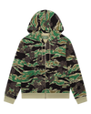 Denim Tears Green Camo Cotton Wreath Zip Hoodie