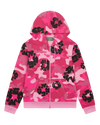 Denim Tears Pink Camo Cotton Wreath Zip Hoodie