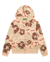 Denim Tears Tan Camo Cotton Wreath Zip Hoodie