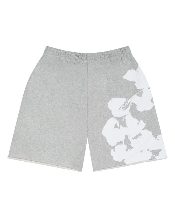 Denim Tears Biggie Cotton Wreath Sweat Shorts- Grey