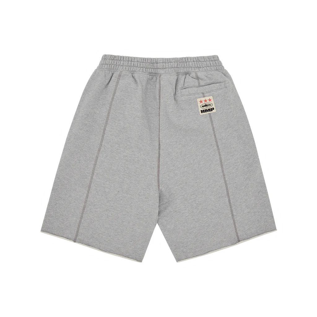 Corteiz HMP Raw Hem Shorts - Heather Grey