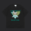 Casablanca Tennis T-Shirt- Black