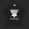Casablanca Tennis T-Shirt- Black