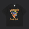 Casablanca Tennis T-Shirt- Black