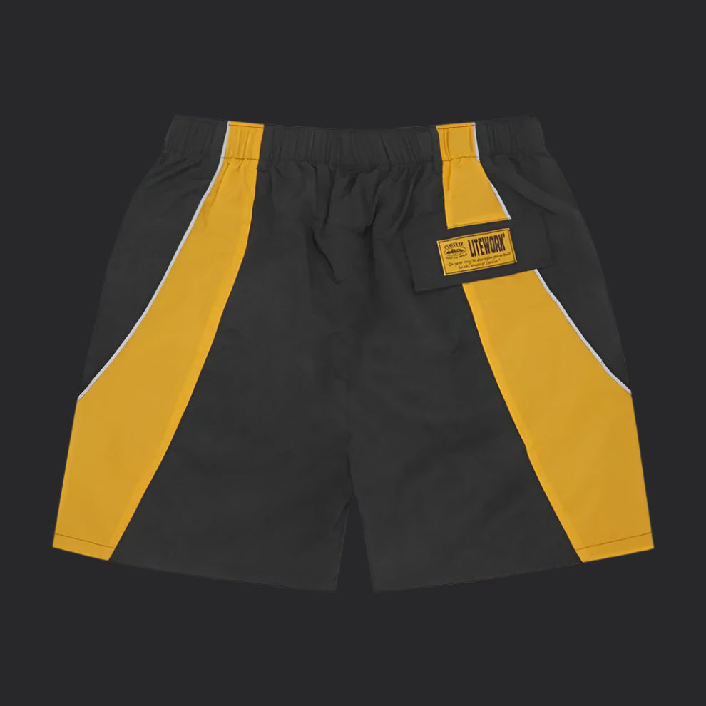 Corteiz Spring Shorts- Black/Yellow
