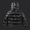 Trapstar Ironagte Detachable Hooded Puffer Jacket- Shiny Black