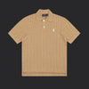 Polo Ralph Lauren Cable-Knit Wool Shirt- Brown/White Logo