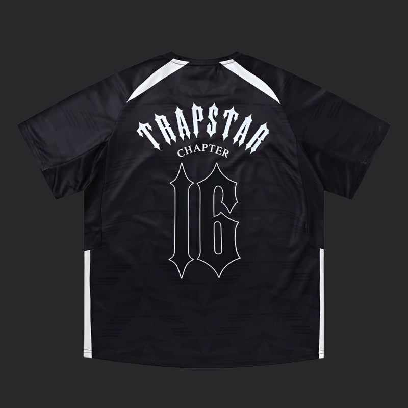 Trapstar London × Clavish Chapter 16 Football jersey- Black