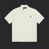Polo Ralph Lauren Cable-Knit Wool Shirt- White/Black Logo