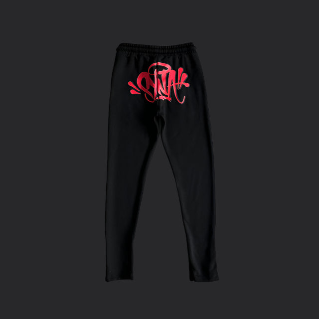 Syna World Logo Tracksuit- Black/Red