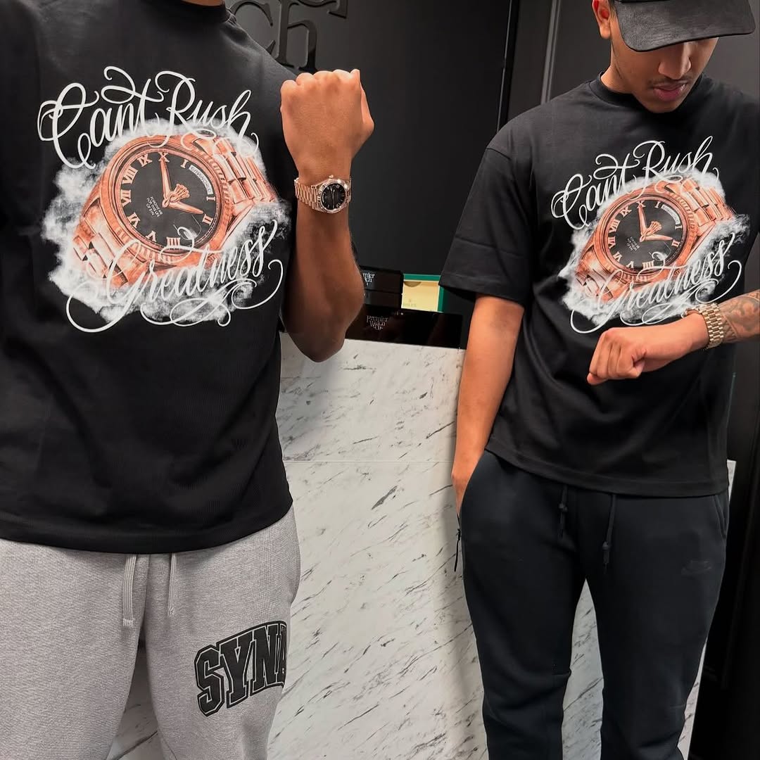 Syna World CRG Watch T-Shirt- Black / Rose Gold