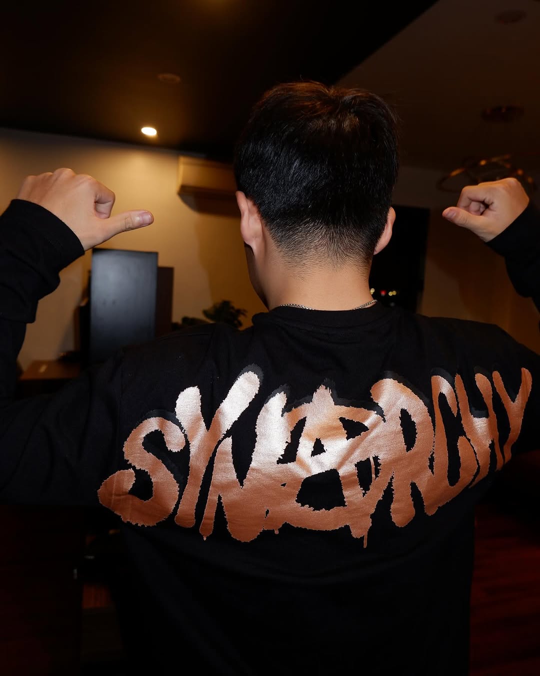 Syna World CRG Synarchy Long Sleeve Shirt- Black / Rose Gold