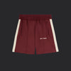 Palm Angles Embroidered Logo Track shorts- Red
